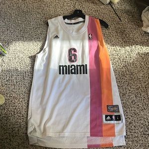 Lebron James Miami Heat Hardwood Classics Jersey (Worn Condition / Fading)